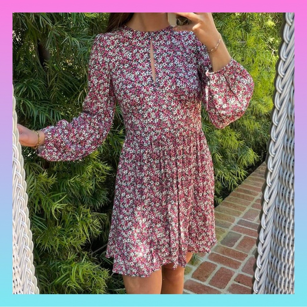 Banana republic Floral Pink Dress